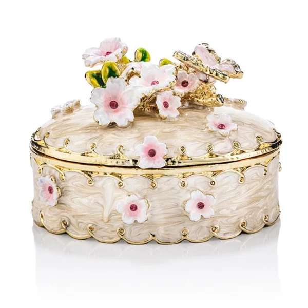 Joyful Treasures Trinket Box (Cream)